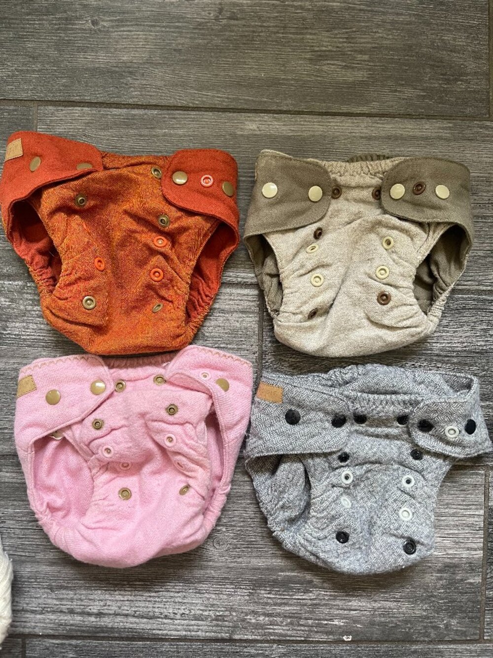 Puppi Wool Diaper Covers Cloth Diapering - Set of 6